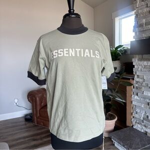 Essentials Fear of God Seafoam Ringer T-Shirt, Size XL